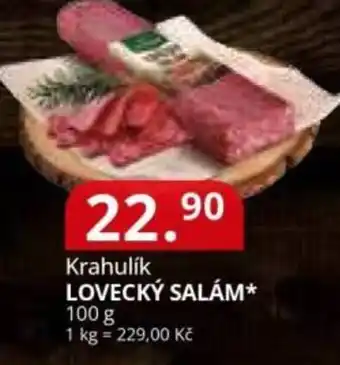 Potraviny CZ Krahulik Lovecký salám nabídka
