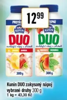 TEMPO Kunín DUO zakysaný nápoj nabídka