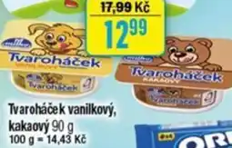 TEMPO Tvaroháček vanilkový, kakaový nabídka