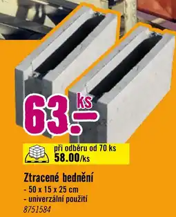Hornbach Ztracené bednění nabídka