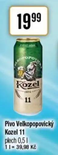 TEMPO Pivo Velkopopovický Kozel 11 nabídka