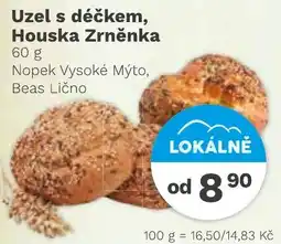 Konzum Uzel s déčkem, Houska Zrněnka nabídka