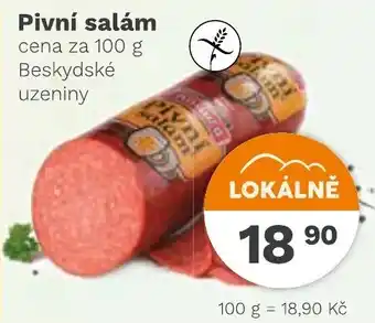 Konzum Pivní salám nabídka