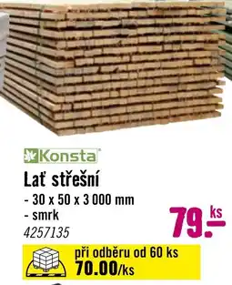 Hornbach Lať střešní nabídka