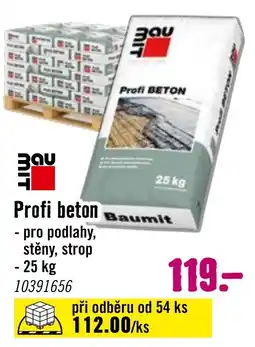 Hornbach Profi beton nabídka