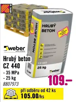 Hornbach Weber Hrubý beton CZ 440 nabídka