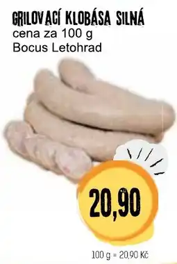 Konzum Grilovací klobása silná nabídka
