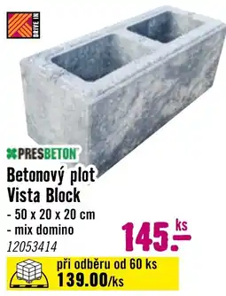 Hornbach Betonový plot Vista Block nabídka