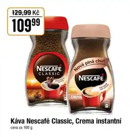 TEMPO Káva Nescafé Classic, Crema instantní nabídka
