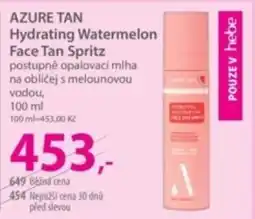 Hebe AZURE TAN Hydrating Watermelon Face Tan Spritz nabídka