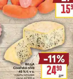 Billa BILLA Císařská niva 45% t. vs. z pultu lahůdek cena za nabídka