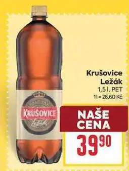 Billa Krušovice Ležák 1,51, PET nabídka