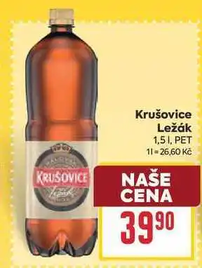 Billa Krušovice Ležák 1,51, PET nabídka