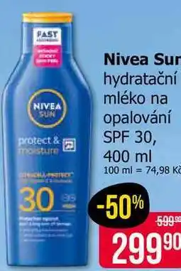 Teta Nivea Sun hydratační mléko na opalování SPF 30 nabídka