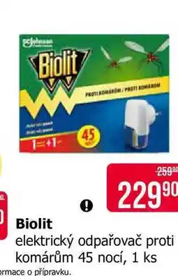 Teta Biolit elektrický odpařovač proti komárům 45 nocí, 1 ks nabídka