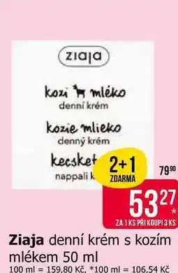 Teta Ziaja denní krém s kozím mlékem nabídka