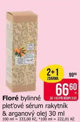 Teta Floré bylinné pleťové sérum rakytník & arganový olej nabídka