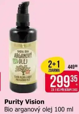 Teta Purity Vision Bio arganový olej nabídka