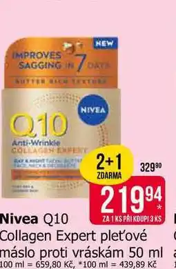 Teta NIVEA Q10 Collagen Expert pleťové máslo proti vráskám nabídka