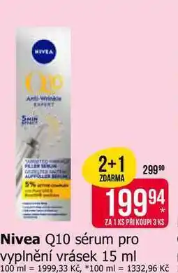 Teta Nivea Q10 sérum pro vyplnění vrásek nabídka