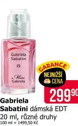 Teta Gabriela Sabatini dámská EDT 20 ml, různé druhy nabídka