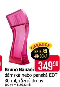 Teta GBruno Banani dámská nebo pánská EDT nabídka
