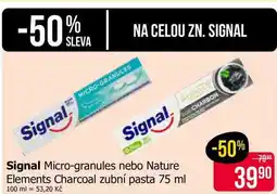 Teta Signal Micro-granules nebo Nature Elements Charcoal zubní pasta nabídka