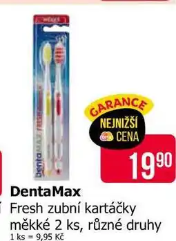 Teta DentaMAX Fresh zubní kartáčky měkké 2 ks, různé druhy nabídka