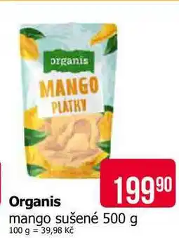 Teta Organis mango sušené nabídka