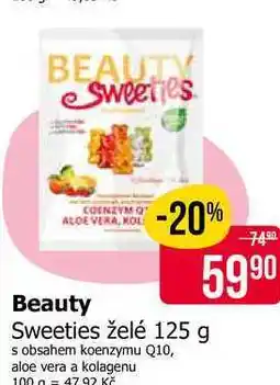 Teta Beauty Sweeties želé 125 g s obsahem koenzymu Q10, aloe vera a kolagenu nabídka
