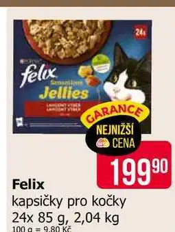 Teta Felix kapsičky pro kočky 24x 85 g, 2,04 kg nabídka