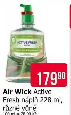 Teta Air Wick Active Fresh náplň 228 ml, různé vůně nabídka