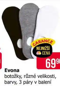 Teta Evona botožky, různé velikosti, barvy, 3 páry v balení nabídka