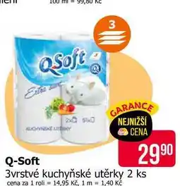 Teta Q-Soft 3vrstvé kuchyňské utěrky 2 ks nabídka