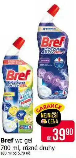 Teta Bref wc gel 700 ml, různé druhy nabídka