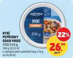 Penny Market RYBÍ PEPŘENKY GRAN MARE, 200/140 g nabídka