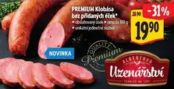 Albert PREMIUM Klobása bez přidaných éček nabídka
