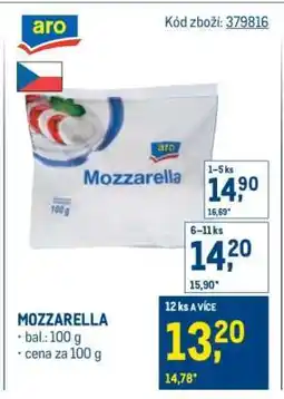 Makro Mozzarella nabídka