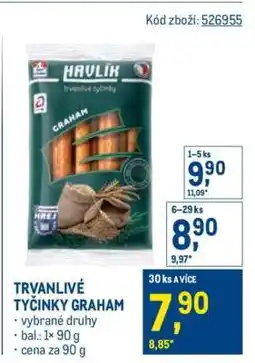 Makro TRVANLIVÉ TYČINKY GRAHAM nabídka