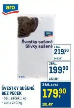 Makro Švestky sušené bez pecek nabídka