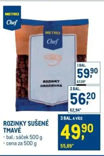 Makro Rozinky sušené tmavé nabídka