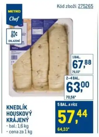 Makro Knedlík houskový krájený nabídka