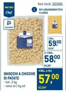 Makro Gnocchi a chicche di patate nabídka