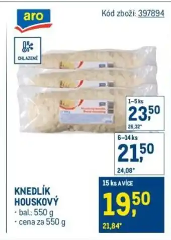 Makro Knedlík houskový nabídka