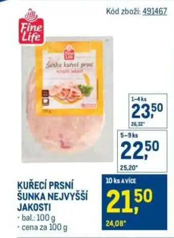 Makro Kuřecí prsní šunka nejvyšší jakosti nabídka