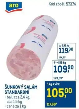 Makro Šunkový salám standardní nabídka