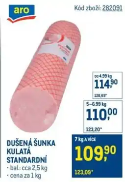 Makro Dušená šunka kulata standardní nabídka