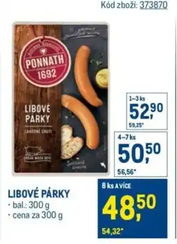 Makro Libové párky nabídka