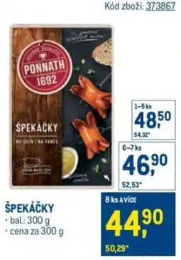 Makro Špekáčky nabídka