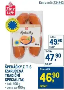 Makro Špekáčky z. t. s. (zaručená tradiční specialita) nabídka